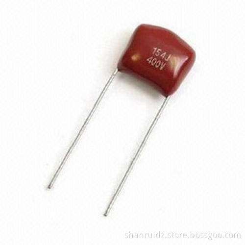 400V Metallized Polypropylene Film Capacitor, Good Self-healing Effect/40°C ±2 Temperature